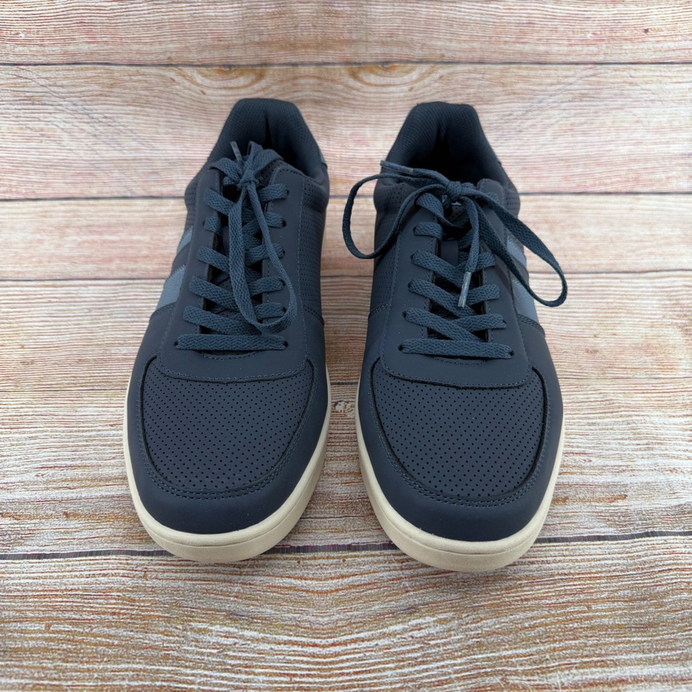 Ben Sherman Webber Navy Men Sneakers Memory Foam Low Top BSMWEBRD-4628 Size 8.5